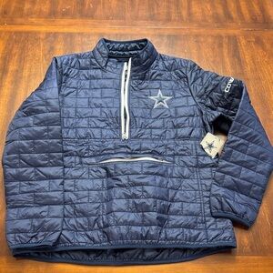 NFL NWT Woman’s Quarter zip Pullover Dallas Cowboys Puffer Jacket
